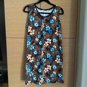 Lands’ End floral mini dress